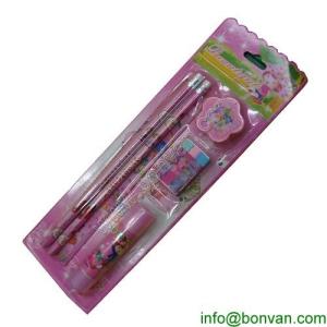 Quality New fashion Korean cartoon style Mechanical pencil stationery set wholesale