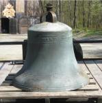 Brass Color Large Bronze Bell 3D+2D Design Metal Casting And Polishing