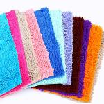 Square Microfiber Anti Slip Foot Mat For Bathroom