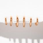 Silver Fine Jewelry Minimalist 18K Gold 9MM 11MM 13MM Hoop Set for FedEx DHL UPS