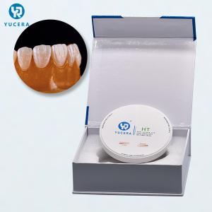 Quality HT 98x10mm 37% Translucent Zirconia Blocks For Dental Lab wholesale