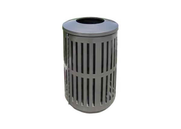 Cheap Public Stainless Steel Building Products / Stainless Steel Trash Bin With Various Open Type for sale