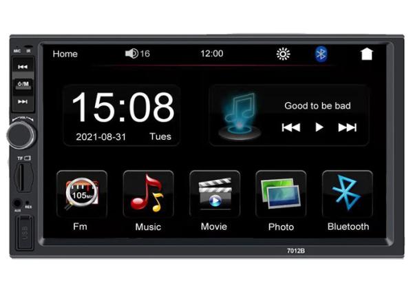 Cheap Car Radio 2 Din 7 inch HD 1080P Capacitive Screen 7 Color light Mulitmedia Player Support Mirror link MP5-7012B(NO DVD) for sale