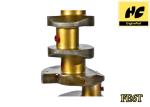 Nissan FE6T Diesel Engine Crankshaft Casting Iron / Forge Steel ISO Certificatio