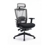 Modern Blue and Black Executive Swivel Office Task Chair for Ergonomic