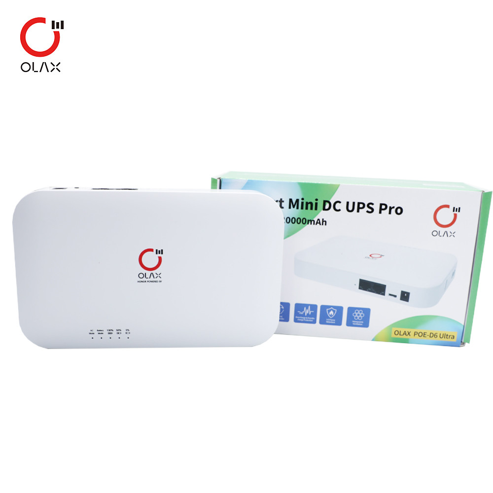 OLAX POE D6 Smart UPS Power Bank DC 5V 9V 12V Output 20000mah 74WH Battery Capacity Portable Mini UPS Backup