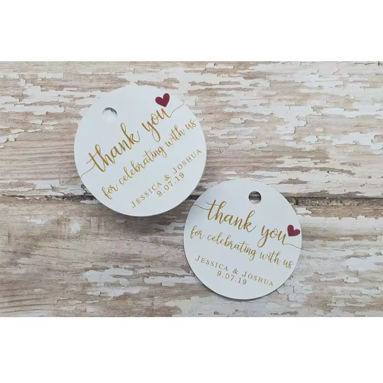 Customzied Shape Clothing Hang Tag Printing Wood Kraft Hangtags