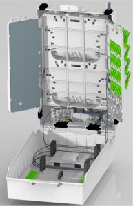 Quality FTTx Network Outdoor ODN 64 SC 96 Fiber Termination Box IP65 wholesale