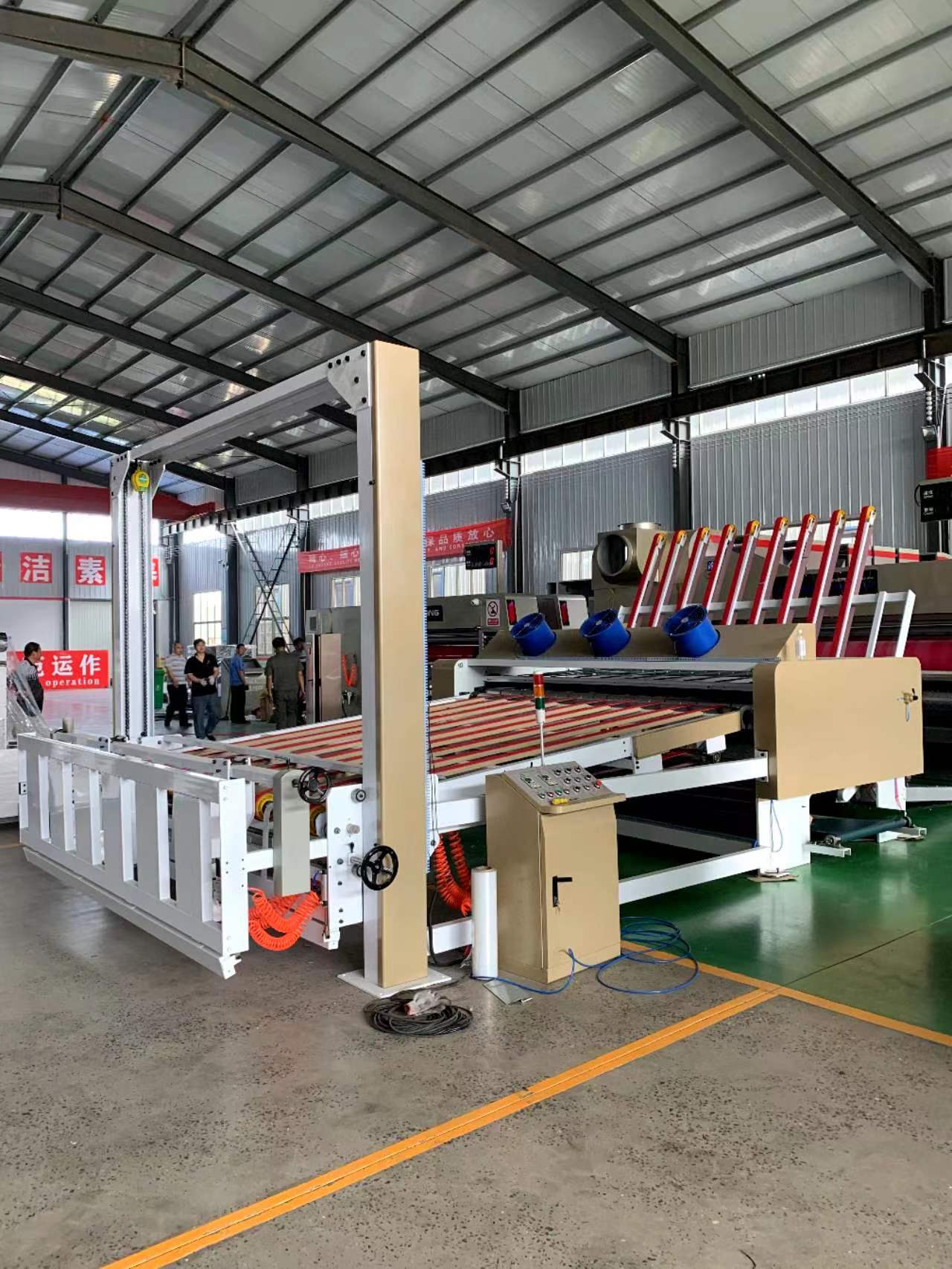 Commodity Corrugated Cardboard Stacker Machine for Restaurant Box Production Line