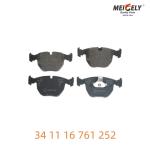 Race-Tested 34 11 16 761 252 Brake Pad Set Proven Reliability For BMW
