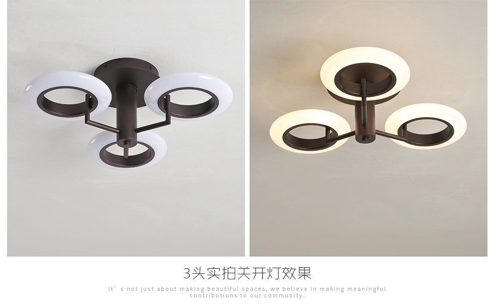 The 2018 new fashion iron + aluminum alloy plus acrylic interior lights 30W / 50W / 120W