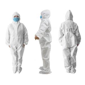 Quality Non Woven Full Body Protection Suit Disposable Hooded Coveralls Medical Use wholesale