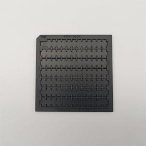Quality ROHS Black Plastic Waffle Pack Chip Trays For Bare Die wholesale