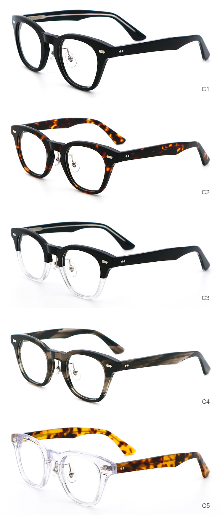 Unique Hand Made Retro Personalized Acetate Optical Frame MR 98613
