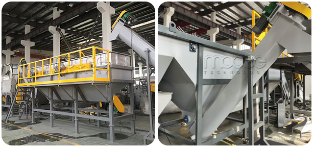 PP PE Plastic Bottles Cleaning Washing Waste Shredder Crusher Recycling Line