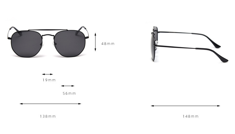 Unisex Photochromic Metal Frame Sunglasses Womens Polarized Lens 138mm