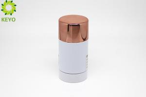 Quality 75g White AS Plastic Bottles Round Shape For Antiperspirant / Deodorant Stick wholesale