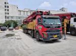Shotcrete Red Concrete Pump Trucks High Efficiency Volvo Chassis 2019 62m