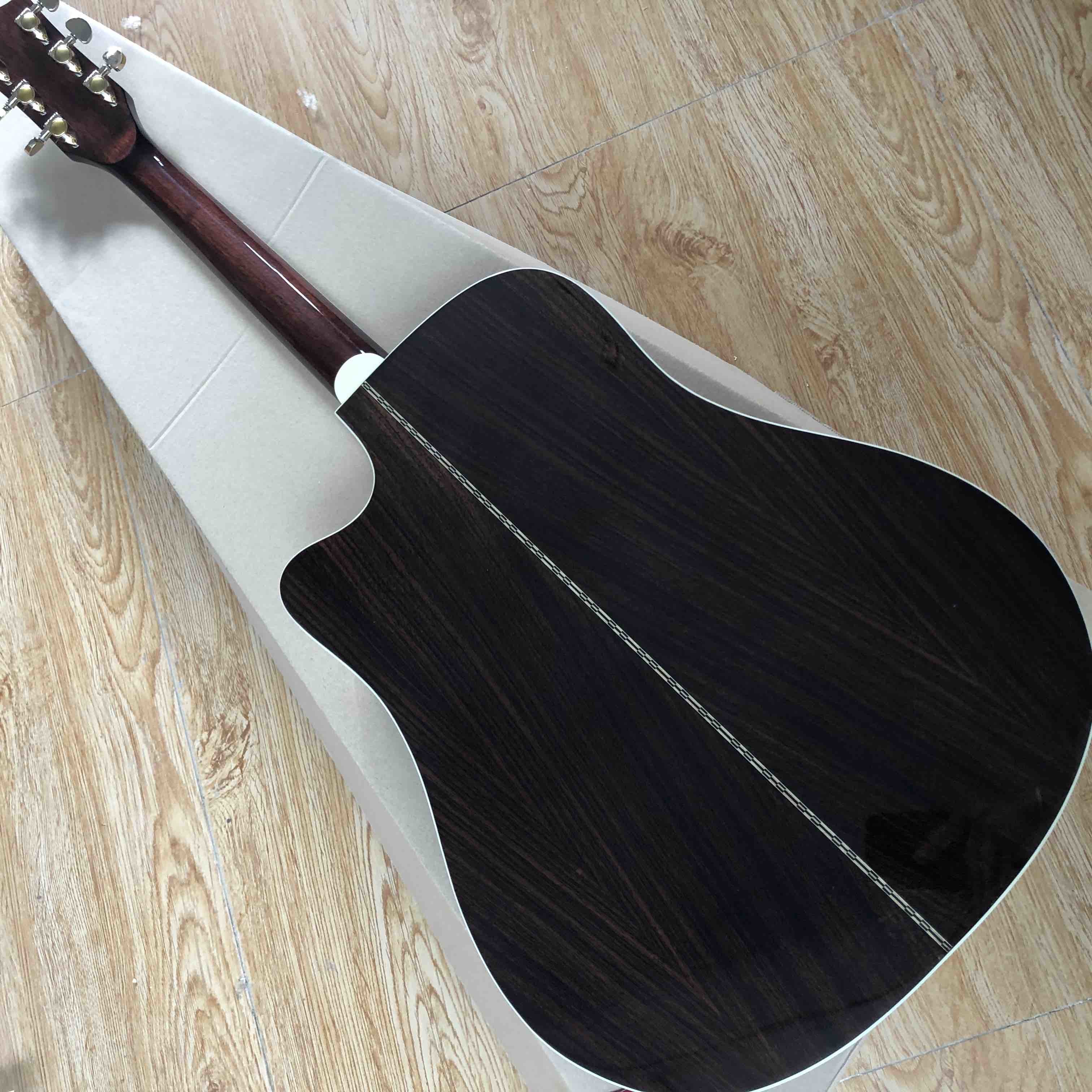 Custom Solid Spruce Top Songwriter Studio Deluxe Electric Acoustic Guitar
