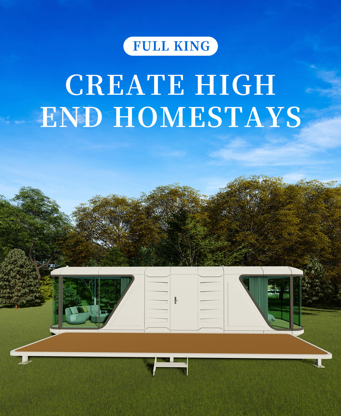 Modern Container Space Capsule Mobile Home Bed Tiny House Capsule
