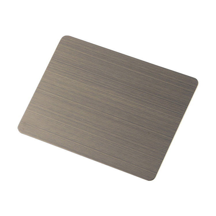 PVC Coated Chromium White HL 201 Stainless Steel Sheet No 4 1219x2438mm