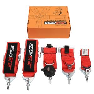 Quality EDDYSTAR Adjustable Racing Seat Belt Race Car 5 Point Camlock Harness wholesale