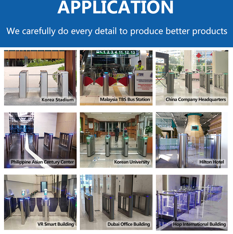China Factory Made High Quality Automatic Security Revolving Full Height Turnstile Gate Automatic Gate Control 11