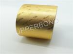 Tobacco Industry Golden Embossing Aluminum Foil Paper With Logo