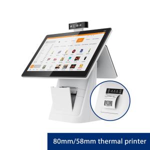 Quality Dual Screen POS System Cash Register With 80mm Thermal Printer wholesale
