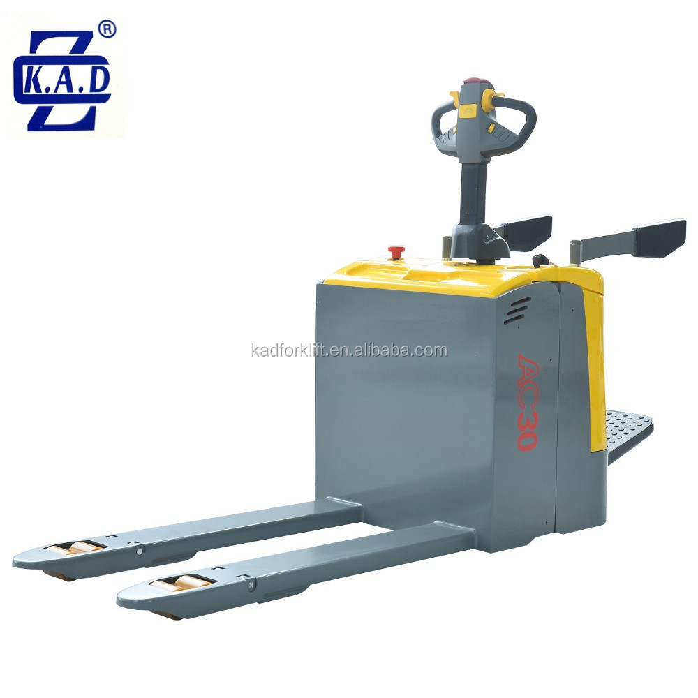 2 Ton 2.5 Ton 3 Ton Battery Operated Electric Pallet Truck AC Motor For Warehouse