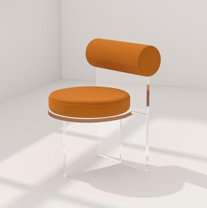 Quality Bedroom Living Room Custom Acrylic Furniture Clear Acrylic Chair 45 X 45 X70cm wholesale