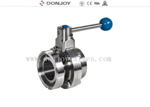 Quality DN10-DN300 sanitary stainless steel butterfly valves with union ends wholesale