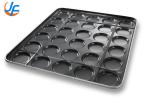 RK Bakeware China Foodservice15 Cavity Aluminumized Hamburger Bun Baking Tray