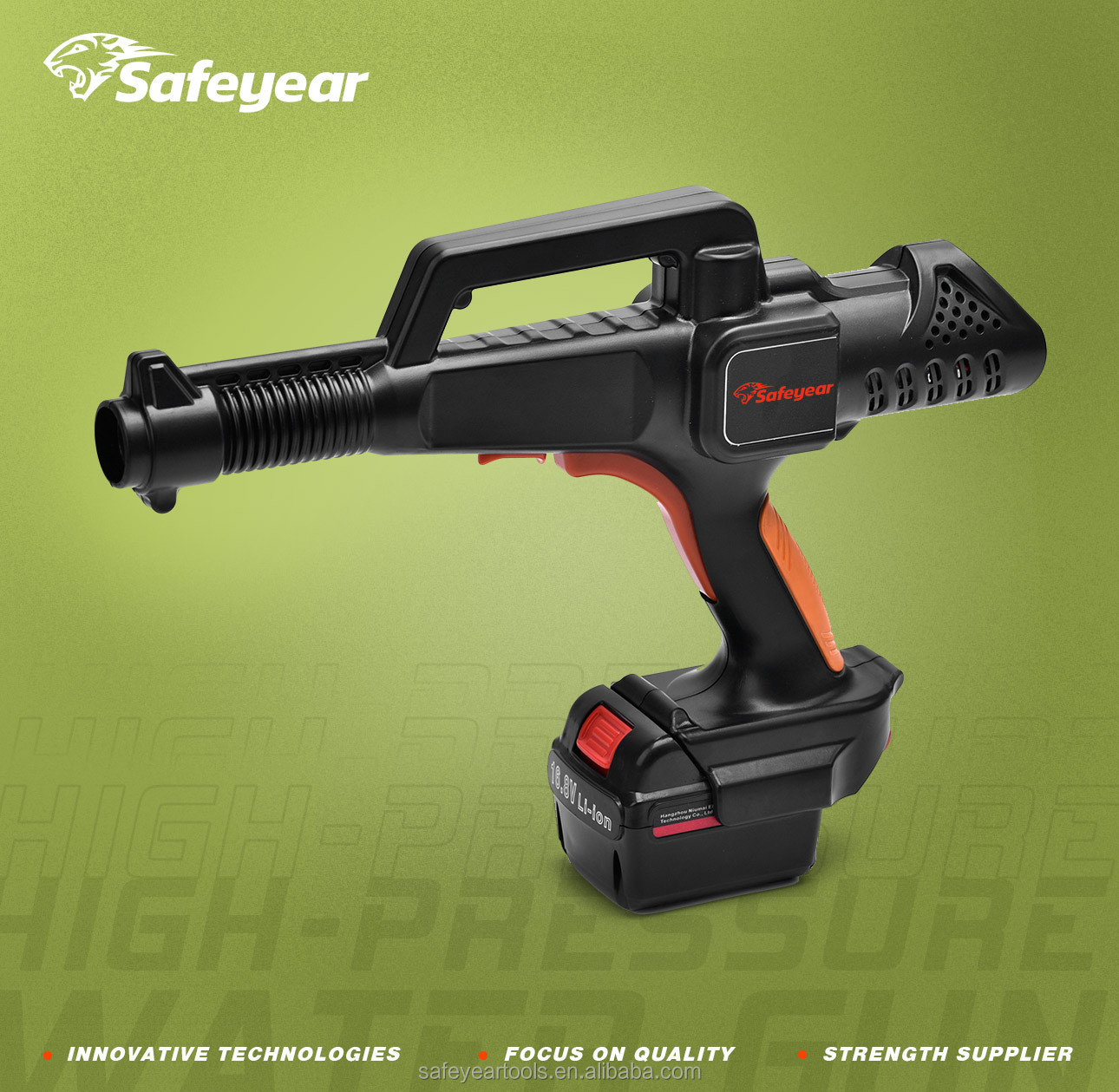 16.8V Cordless Yard Power Tool Car Washer Pressure Gun 1500mAh 1.0mPa
