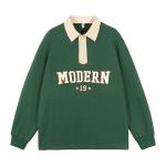 Cute Embroidered Sweatshirts 380g Customized Polyester Anti Wrinkle