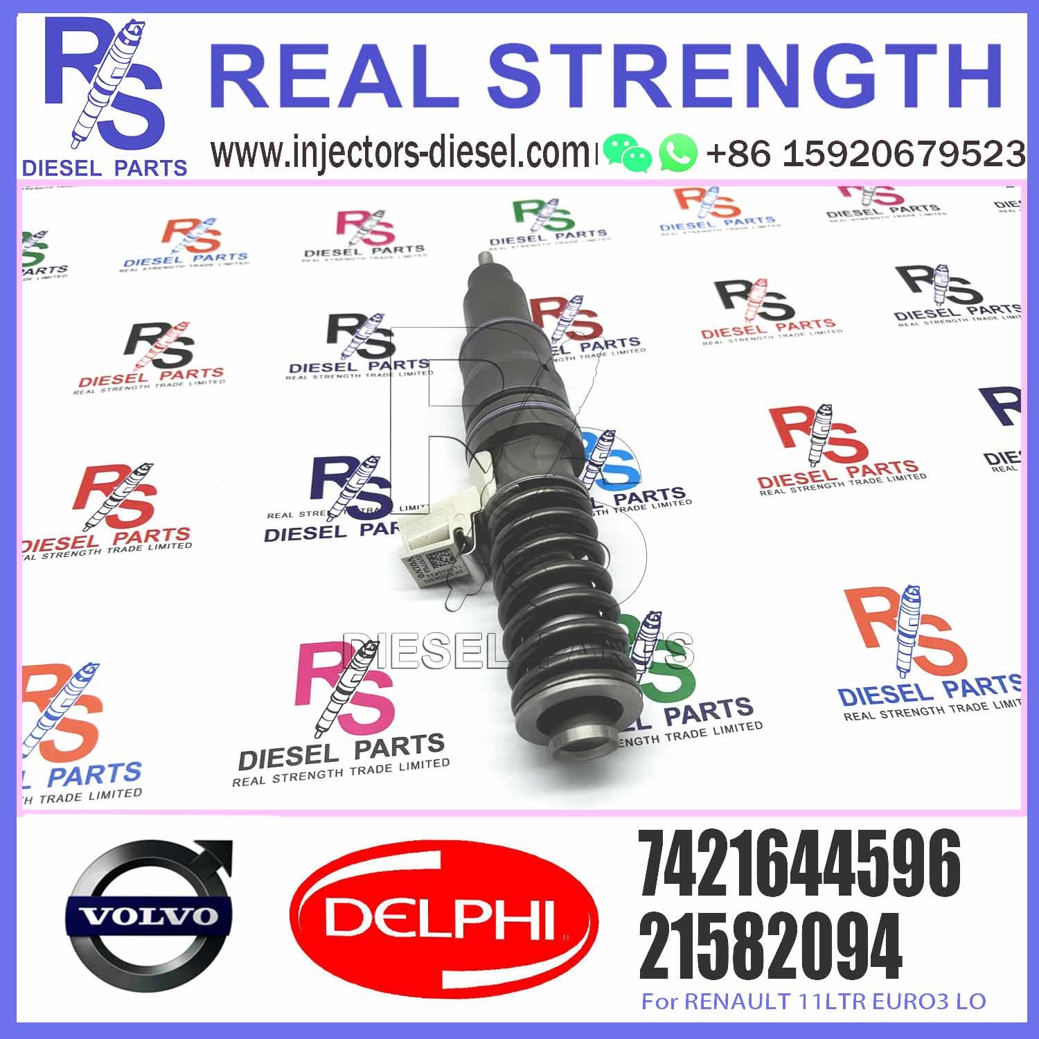 Injector BEBE4D35001 7421644596 21644596 21582094 85003948 7421582094 For VOL-VO TRUCK RVI RENAULT 11LTR EURO3