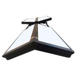 Rectangular Aluminum Skylights Heat Insulation Aluminium Roof Windows Remote