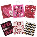 Custom Logo Decorative Handmade Small Kraft Paper Gift Shopping Bags For Grocery