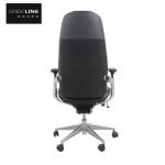 Black Office Swivel Chair Adjustable Height Leather Rotating Swivel Chair