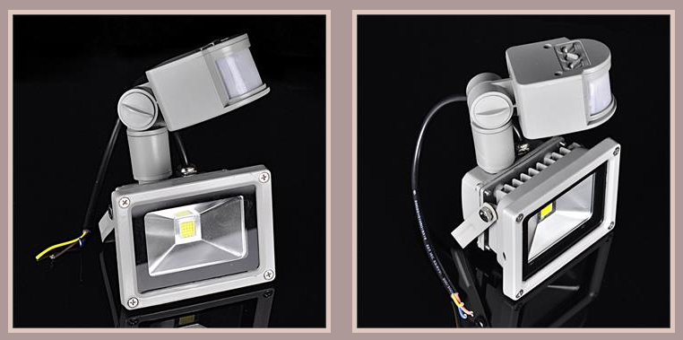 10W LED Warm white PIR Spot Light Security Garden LED Floodlight Waterproof