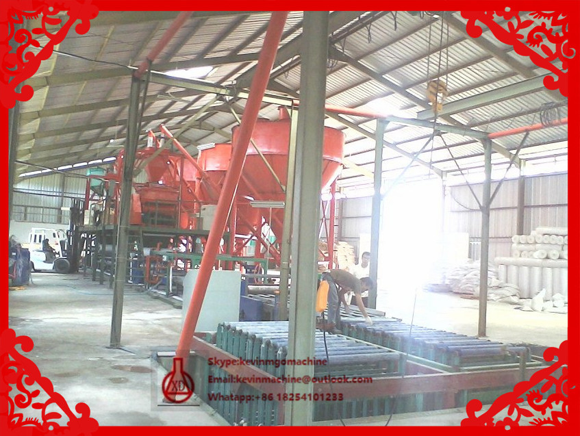 Construction Material Mgo Board Production Wall Panel Equipment with 2500 Sheets Capacity