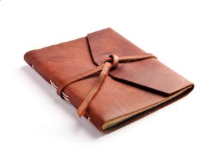 Quality Genuine Leather Travel Journal Notebook Size 120 * 190mm With Leather Strap wholesale