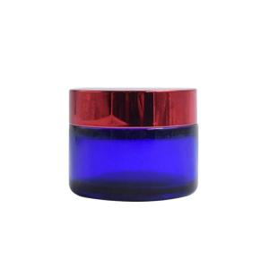 Quality 30g / 50g Glass Cosmetic Cream Jar , Small Glass Cosmetic Jars With Lids wholesale
