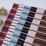 Lenjing Modal Striped Knit Fabric For Casual Wear Environmentally Friendly