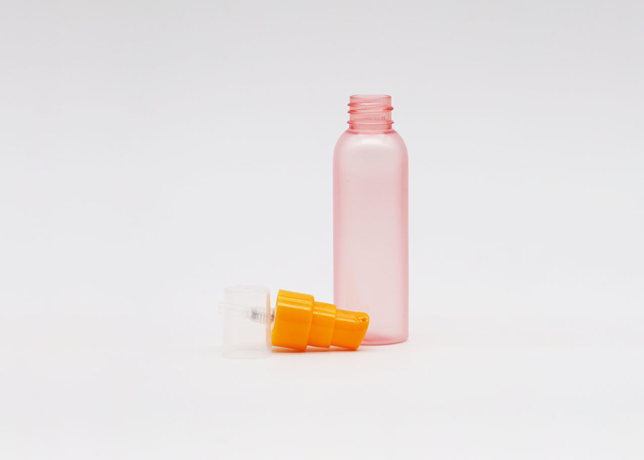 30ml Frosted Hot Pink Cosmetic Spray Bottle With Flat Shoulder