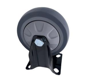 Quality Rigid Plate Heavy Duty Caster Wheels 4&quot; TPR Rubber wholesale