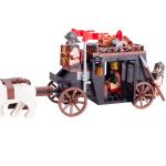 ABS children gifts medival emperor soldier figures military carriage building