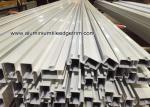 Powder Coating White Aluminum Door Frame Extrusions / Sections / Profiles /