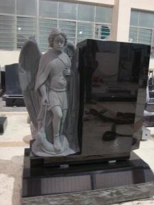 Quality Granite hand carved fairy statue tombstone wholesale