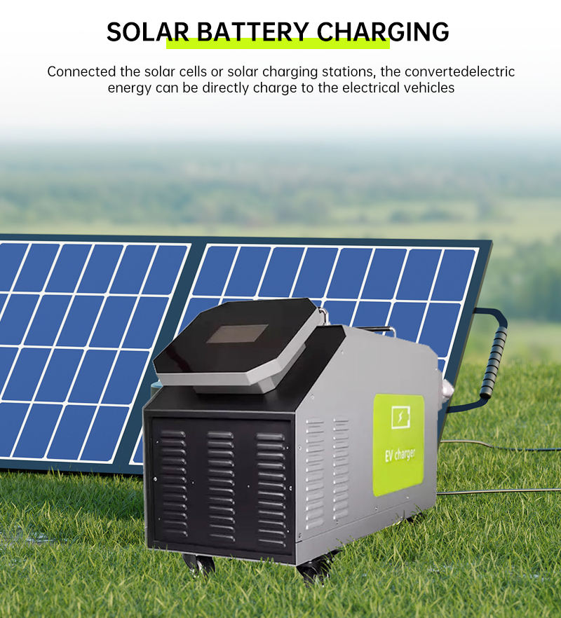 Portable Dc Ev Charger For Electrical Car Fast Mobile Ev Charging Station With GBT OCPP 30kw And Output Current 50A/100A